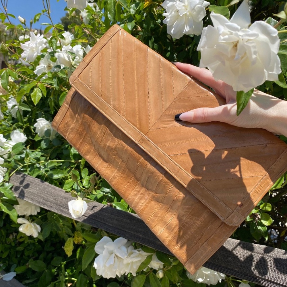 Vintage eel skin bag